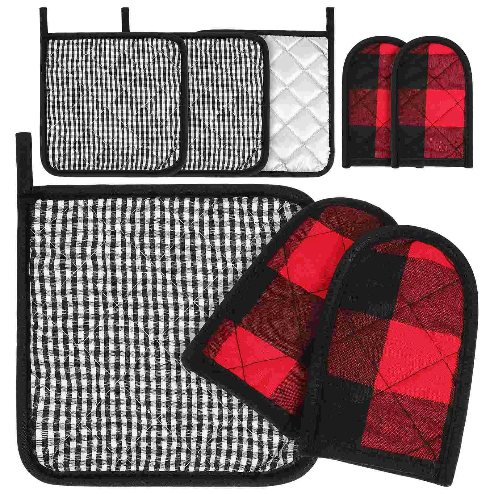 

Pot Handle Holders Hot Cotton Kitchen Pads Holder Pan Sleeve Cover Covers Iron Cast Coaster Mats Kitchens Potholders Mat Grips