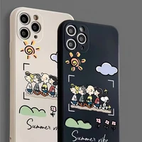 us snoopy cartoon funda phone case for iphone 11 13 12 pro max 12 13 mini x xr xs max se 2020 7 8 6s plus shockproof celular tpu