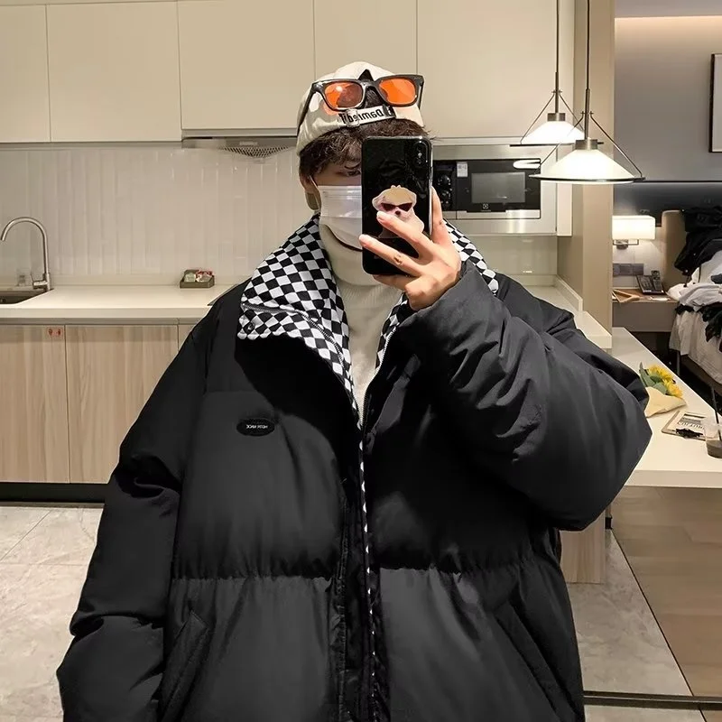 Winter Jacket Men Warm Fashion Thickened Down Jacket Men Streetwear Korean Loose Thick Short Coat Mens Parker Clothes M-3XL