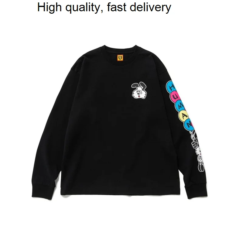 

Футболка ручной работы 22SS, Мультяшные ножницы, кукла, воздушный шар, печать воздушных шаров для мужчин и женщин