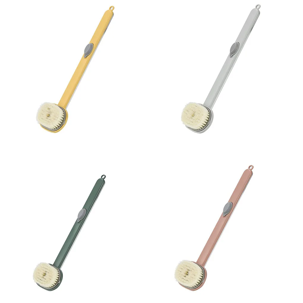 

Bath Brush Long Handle Back Dead Skin Exfoliating Scrubber Dispensing Bathing Cleaning Massager Exfoliator Yellow