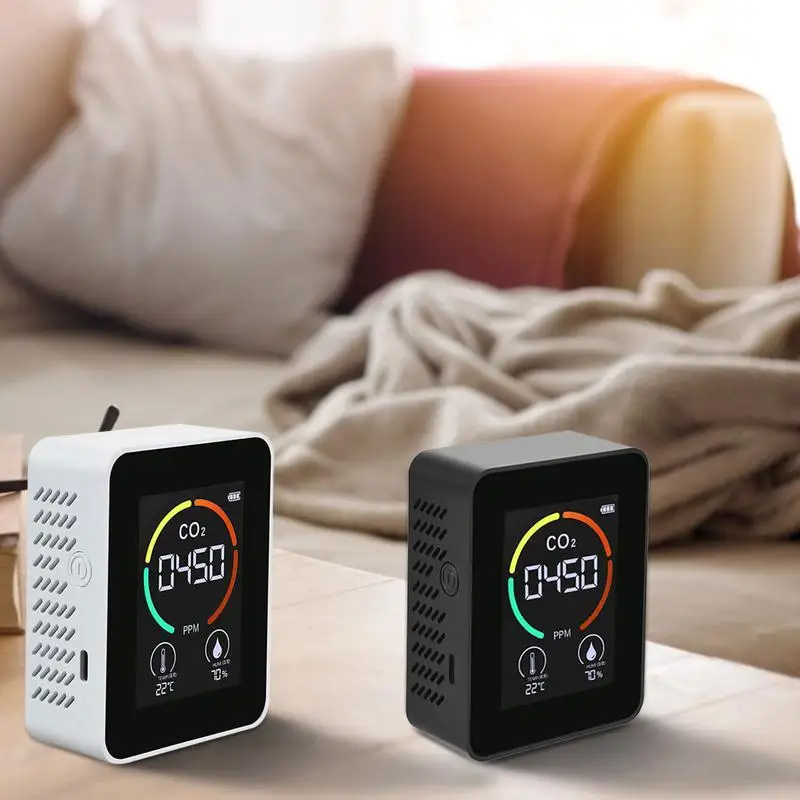 

CO2 Data Logger Monitor 3-in-1 Indoor Air Quality Monitor Portable CO2 Monitor Upgraded Non-Dispersive Infrareds NDIR Sensor