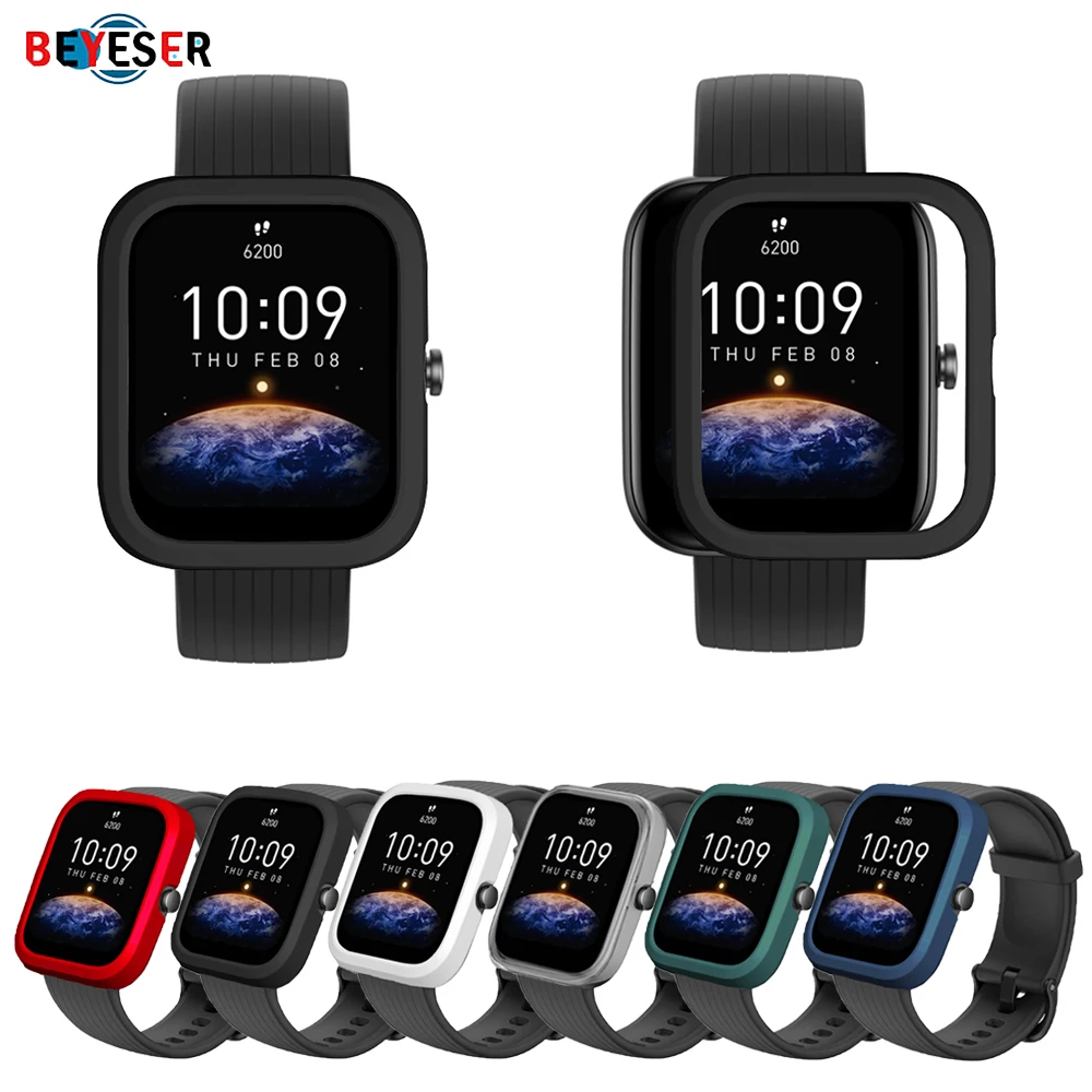 

PC Watch Case For Amazfit Bip 3 Half Pack Anti-drop Protective Cover Smart Watch Multi-Style Replacement Protective Accessories