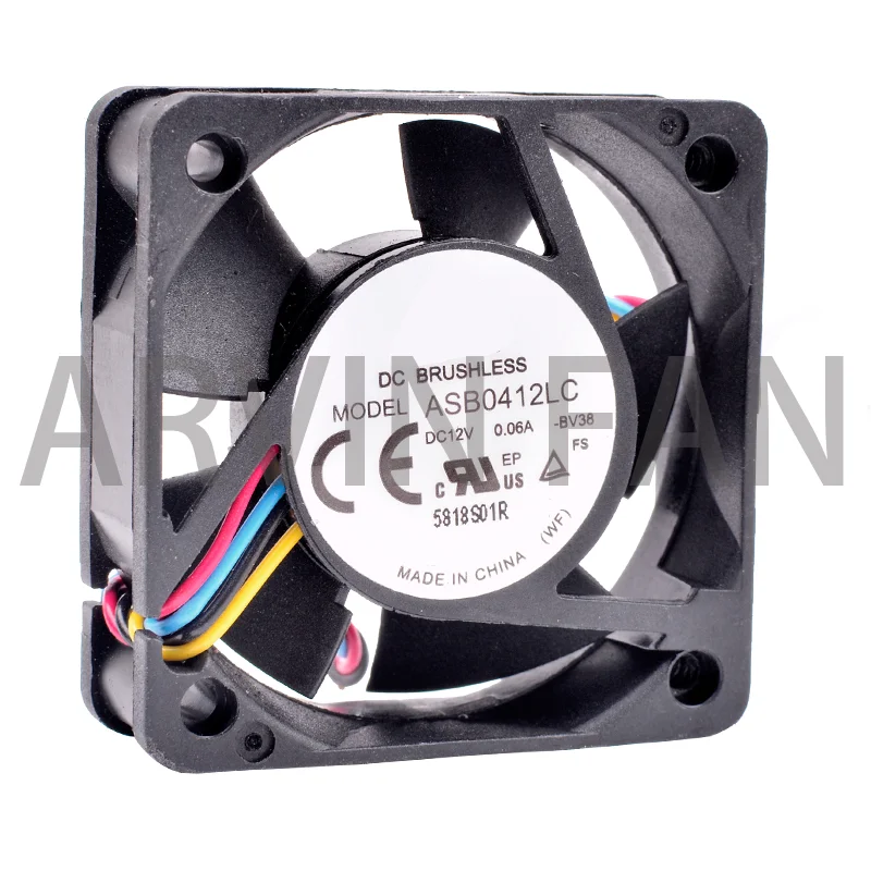 Вентилятор ASB0412LC 4 см 4013 дюйма 40x40x13 мм 40 мм, 12 В постоянного тока, а, тихий 4-строчный Стандартный маршрутизатор, Плата усилителя мощности UPC, охлаждающий вентилятор