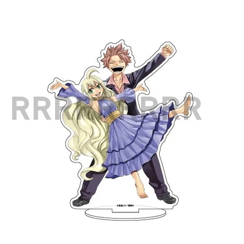 

FAIRY TAIL Figure Doll Natsu Mavis Vermilion Happy Acrylic Stand Model Plate Toy