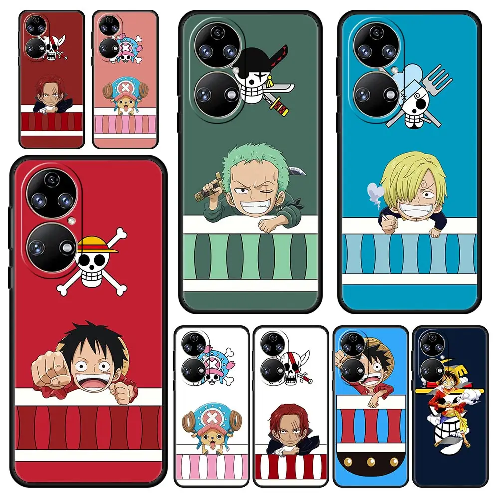 

One Piece Monkey D. Luffy Phone Case For Huawei P30 Lite P50 Pro P20 P40 Lite E P Smart Z 2021 Y6 Y7 Y9 2019 Y6p Y9s Y7a Cover