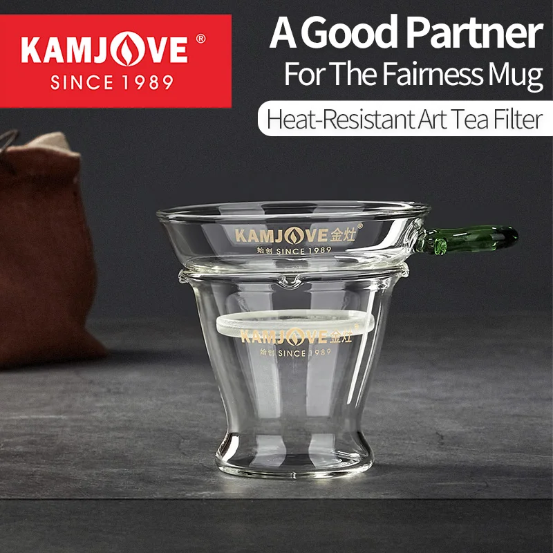 Термостойкий фильтр для чая из боросиликатного стекла художественный дизайн