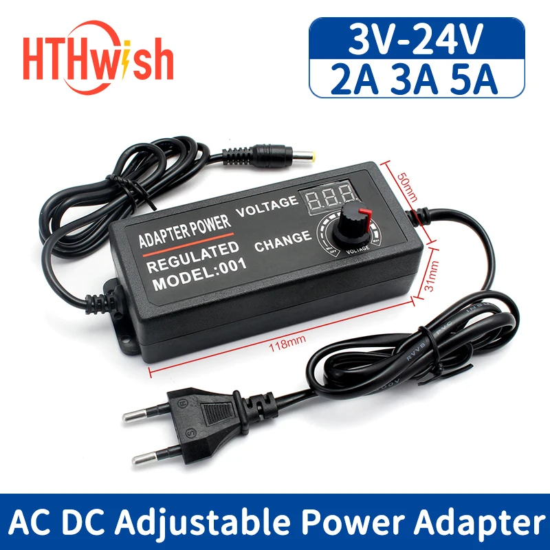 Ac To Dc Universal Adapter Multi Voltage 3v 5v 6v 9v 12v 15v 18v 24v 2a 3a 5a 220v To 12 Volt Power Supply