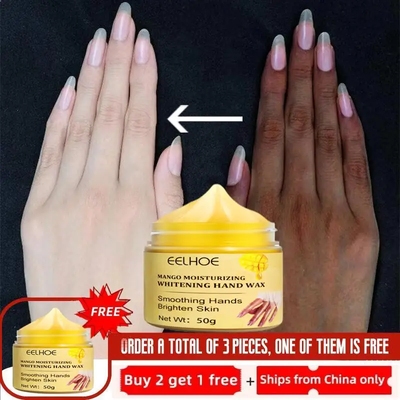 

EELHOE Mango For Hands Mask Hand Wax Whitening Moisturizing Repair Exfoliating Calluses Filming Anti-Aging Hand Skin Cream 50g