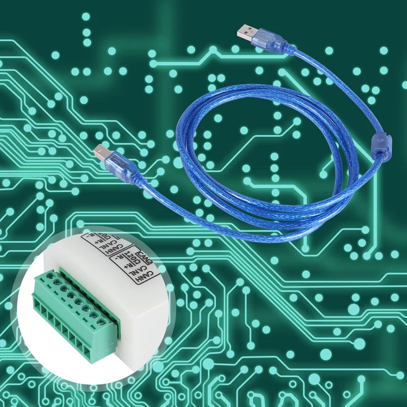 Анализатор CAN-шины Canopenj1939 USBCAN-2A Адаптер USB-CAN двухходовой совместимый с ZLG