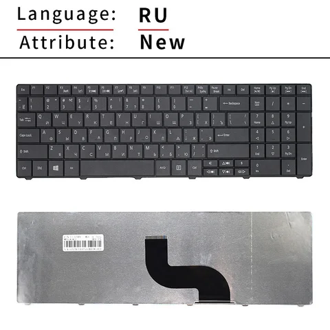 Новая русская клавиатура для ноутбука Acer Aspire E1-571 E1-571G E1 E1-521 E1-531 E1-531G TM8571 MP-09G33SU-698 PK130DQ2A04 RU