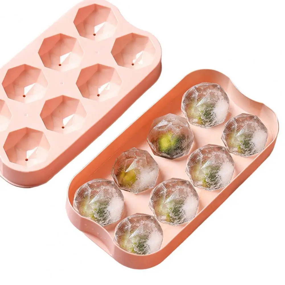 

Portable 7 Grids/8 Grids Durable Homemade Ice Cube Mold Lightweight Ice Cube Form Reusable for Kids