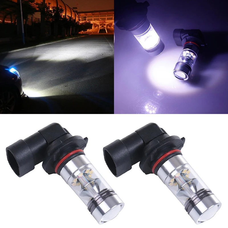 2Pcs High Power Low Consumption Long Life LED Bulb Headlight/Foglight H4 H7 H8 H11 9005/9006 3000K 30W White Light #94209 |