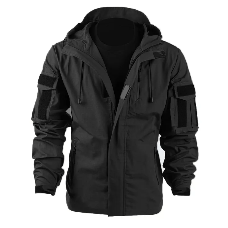

Men's Windbreaker Tactical Waterproof Military Hooded Water Proof Wind Breaker Casual Coat Male Clothing 2021 Autumn Jackets Men