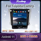 Kaudiony 12,1 дюймов Tesla Style Android 10,0 автомобильный радиоприемник для Toyota Camry автомобильный DVD-плеер Автомобильный GPS-навигатор стерео 4G BT 2012-2016