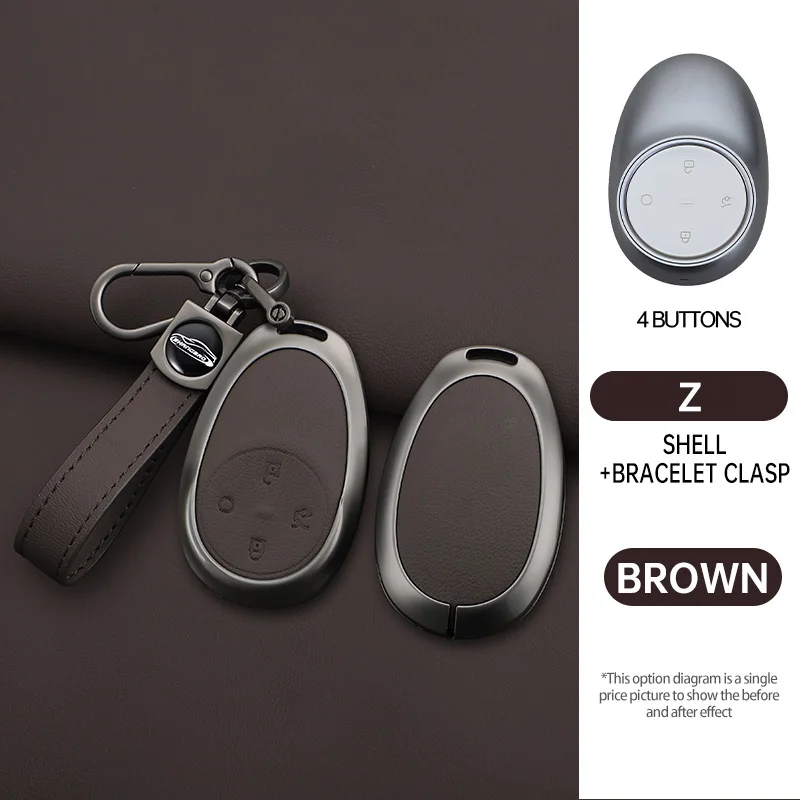 

Чехол для ключей с 4 кнопками, брелок для Toyota bZ3X Bózhì 3X Platinum 3X 2025 Air_Pro_max, аксессуары для ключей в салоне автомобиля