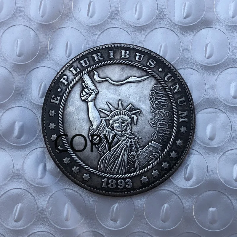 

Antique handicrafts of different ages American Morgan Wanderer imitation commemorative coins copy