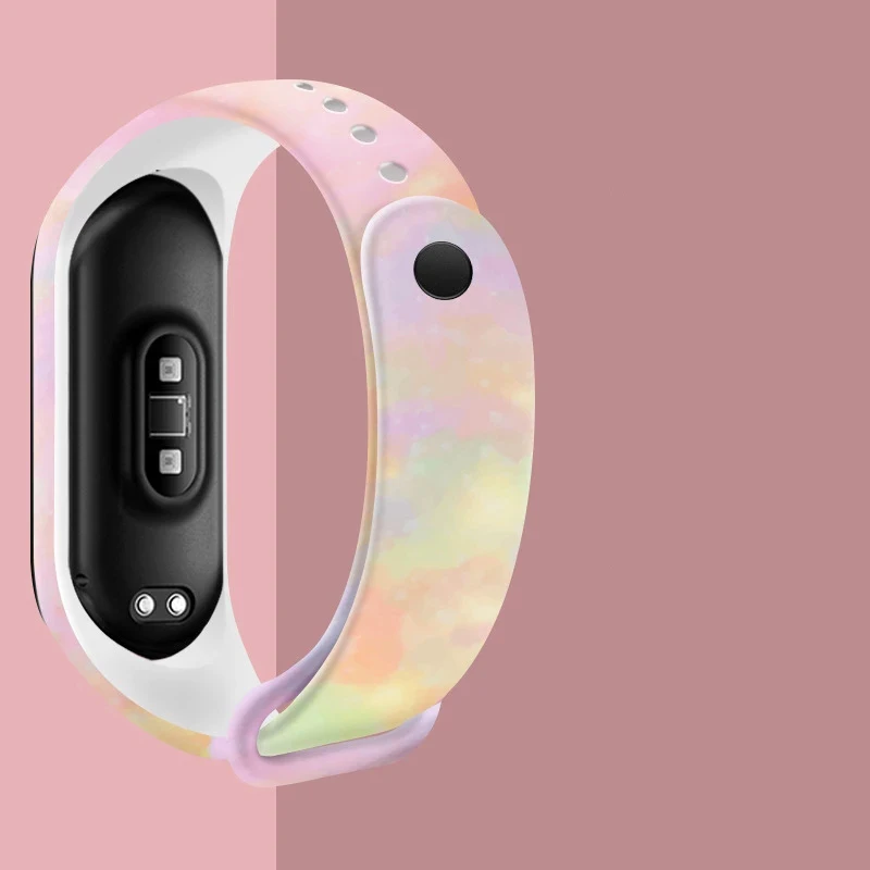 Ремешок силиконовый для Xiaomi Mi Band 7 6 5 4 3 сменный цветной браслет - купить по