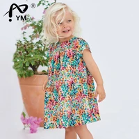 new frocks for girls 2022summer baby girl striped vestiods children clothes colorful toddler dot dresses for kids 2 7 years