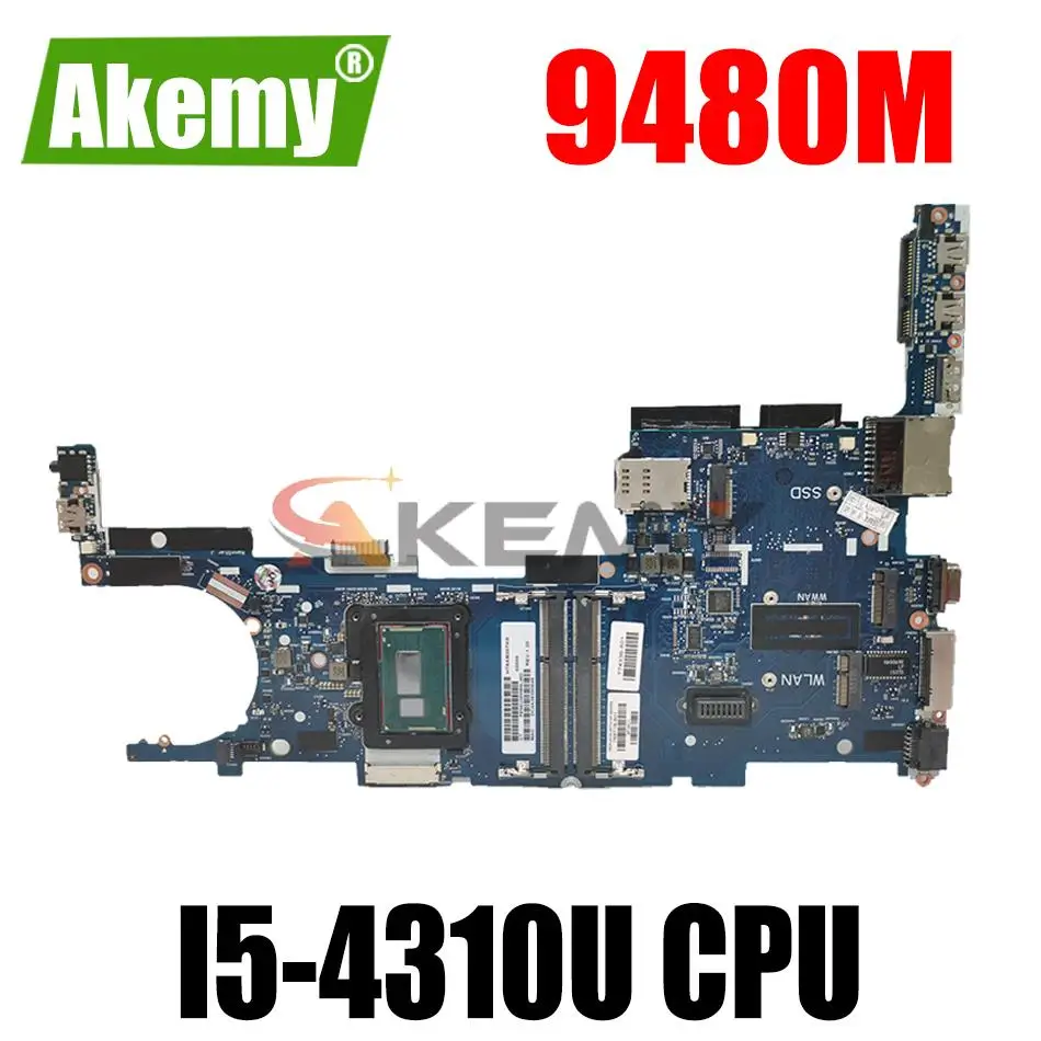

Материнская плата для ноутбука HP EliteBook Folio 9480M 6050A2648201 769718-601 769718-501 769718-001 с процессором I5-4310U