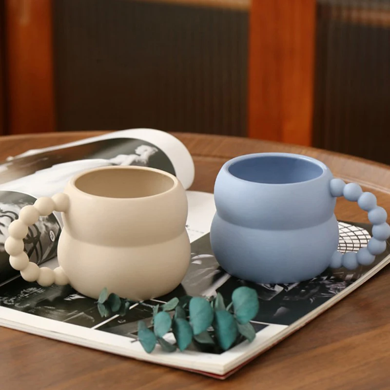 

Creative Ceramic Mug Cute Coffee Cup Nordic Home Decor Handmade Art Milk Tea Cup Home Drinkware Accessories