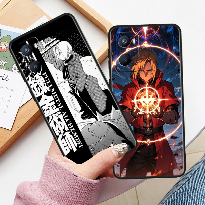 Цельнометаллический алхимик Эдвард Элрик телефон фрик для OPPO Reno 5 6 7 8 10 11 Z F Find X2 X3
