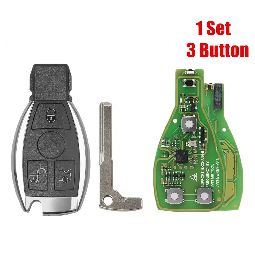 

1 шт./лот Xhorse VVDI BE Key Pro улучшенная версия с корпусом Smart Key 3 кнопки 4 кнопки для Benz для VVDI MB Tool