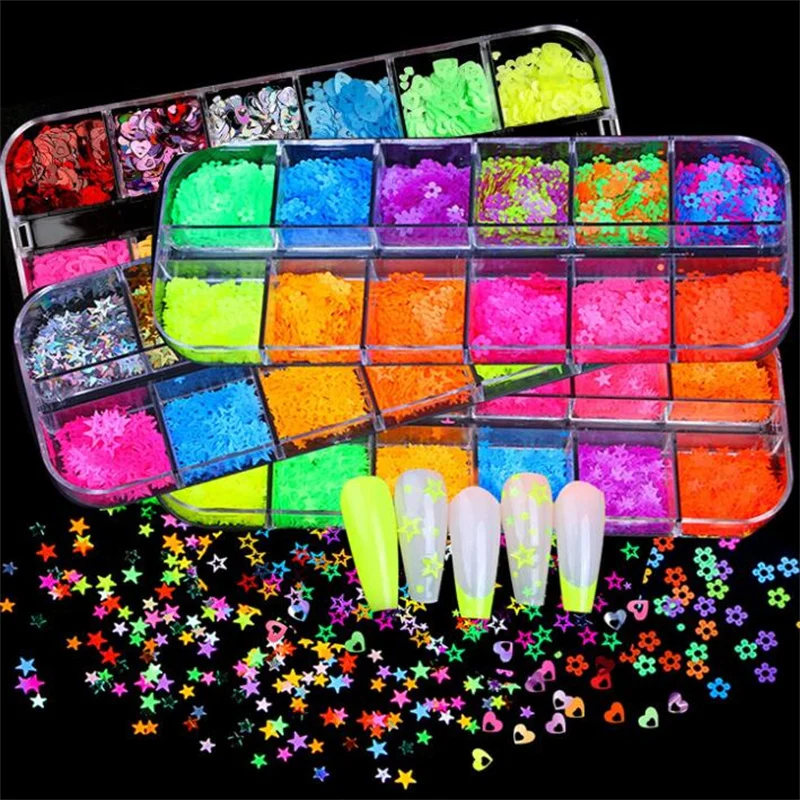 

Fluorescent Bubble Sequins Epoxy Resin Glitter Filling Slime Nail Art Flakes Silicone Mold Jewelry Making Moulds DIY Accessories
