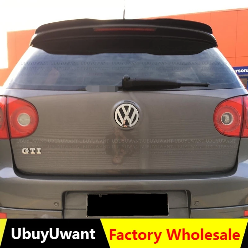 

UBUYUWANT Rear Roof Lip Spoiler For VW MK5 GTI Hatchback Spoiler High Quality ABS Plastic Gloosy Black Car Tail Wing Decoration