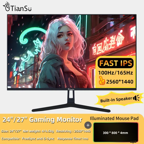 Tiansu-Monitor de ordenador Q2K, 29 pulgadas, 120Hz, ultraancho, FHD 21:9,  FHD (2560x1080), pantalla IPS, 200Hz, para PC, Gamer - AliExpress