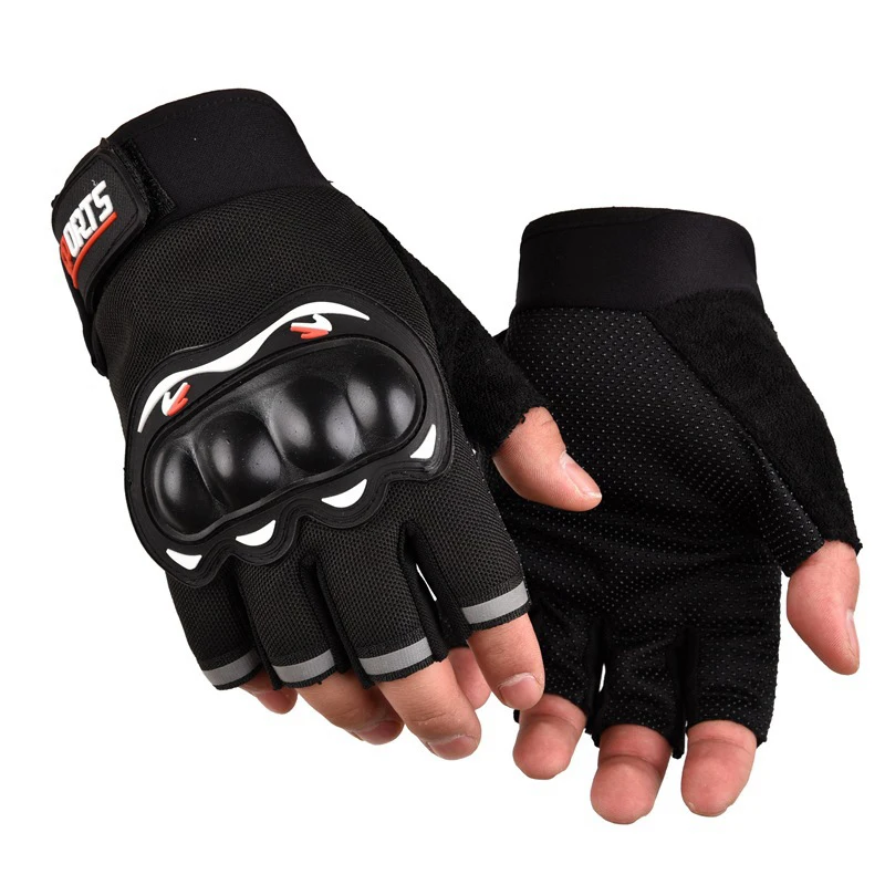 

1Pair New Man Half-Finger Motorcycle Gloves Summer Racing Cross-Country Anti-Fall Breathable Shock Absorbed Gloves