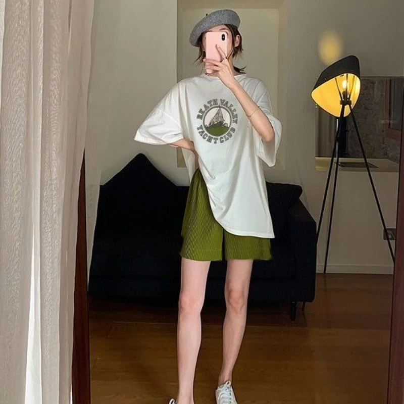 Брюки для беременных женщин летняя верхняя одежда брюки живота с широкими