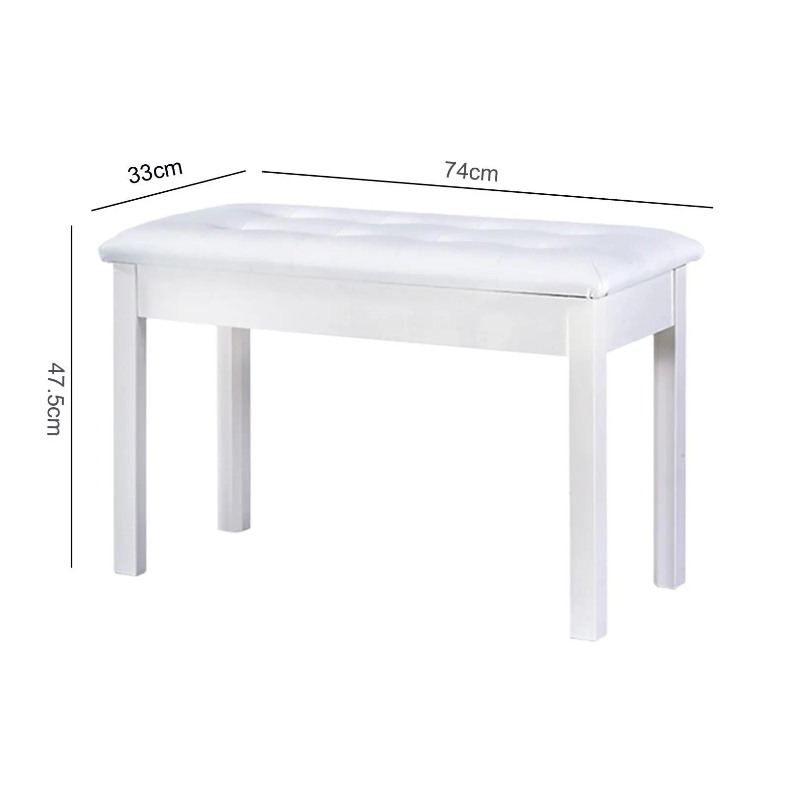 Скамейка с клавиатурой сверхмощная деревянными ножками фортепиано стул для