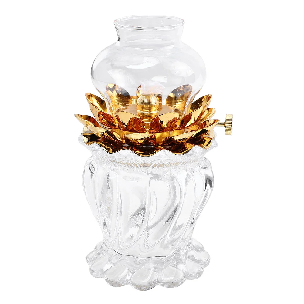 

1 Set of Domestic Adjustable Kerosene Lamp Hall Smokeless Lamp Butter Lamp