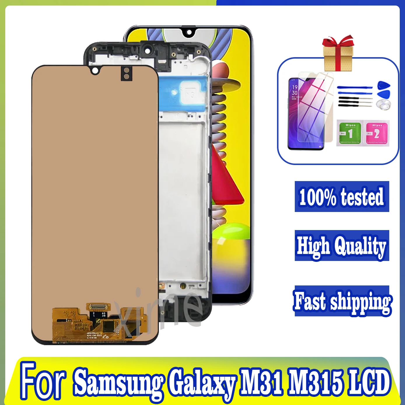 ЖК-дисплей 6,4 дюйма Super AMOLED для Samsung Galaxy M31 M315 SM-M315F M315F/DS, дисплей с сенсорным экраном, дигитайзер, запасные части для ремонта