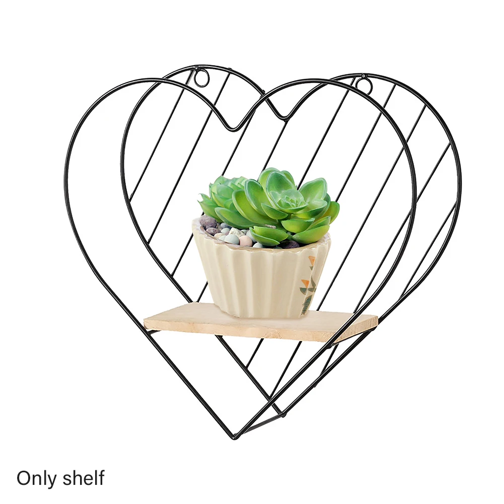 

Художественная железная декоративная настенная полка в форме сердца, подарок для дома и офиса, плавающая поделка, демонстрация в деревенск...
