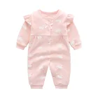 Одежда для новорожденных девочек в стиле принцессы; 100% хлопковый Детский комбинезон; Мягкая одежда для ребенка Комбинезоны для девочки, для малыша для малышей