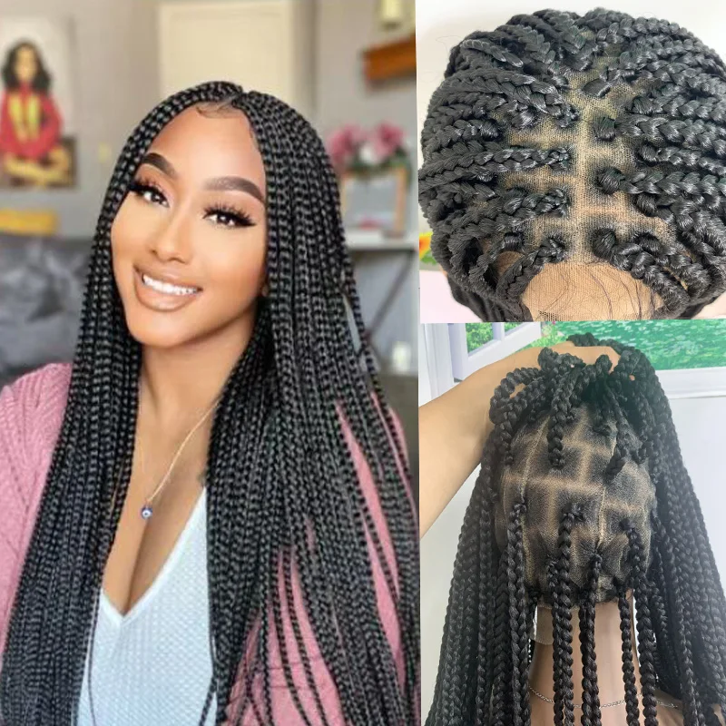 

Новинка 2023, 36 дюймовые волоконные плетеные парики на полной сетке для черных женщин, парик на полной сетке HD, Линия натуральных волос с детск...