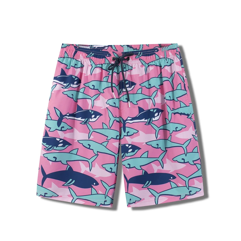 

Мужские свободные пляжные шорты, темно-синие быстросохнущие широкие плавки большого размера, повседневные спортивные шорты из вискозы для ...