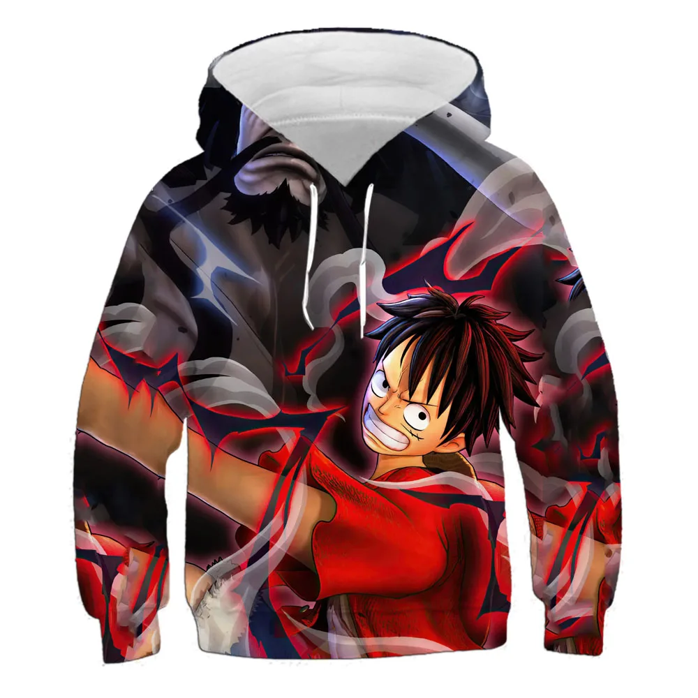 

Новая модная повседневная толстовка с японским аниме, Детская толстовка с 3d принтом, уличный пуловер для мальчиков и девочек, крутой Топ