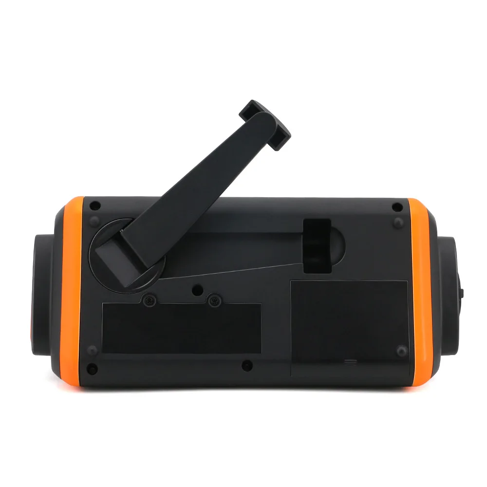 newest solar emergency power hand crank dynamo generator 4000mah phone charger bank sos amfm noaa weather cob flashlight radio free global shipping