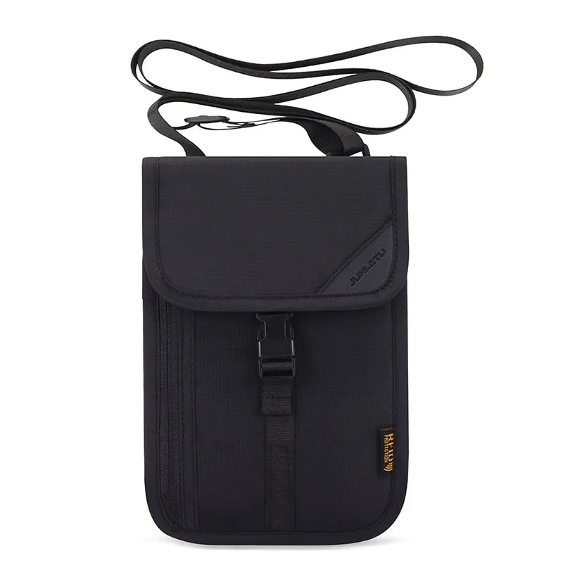 

RFID Multifunction Travel Neck Pouch Anti-theft Wallet Hidden Passport Cover Cards Holder ID Card Holder for Men Women
