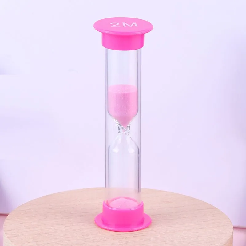 6Pcs Plastic Sandglass Sand Timer Hourglass Minutes Clock Desktop Ornament Creative Kids Gift Home Kitchen Decoration - купить по