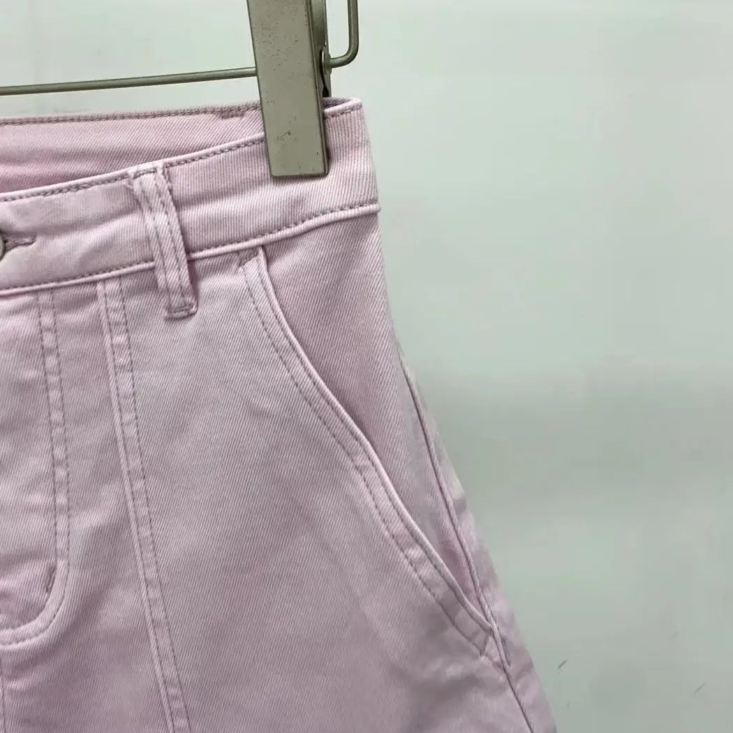 

Women's Shorts Solid Color Pockets High Wasit Loose Wide Leg Pants Casual