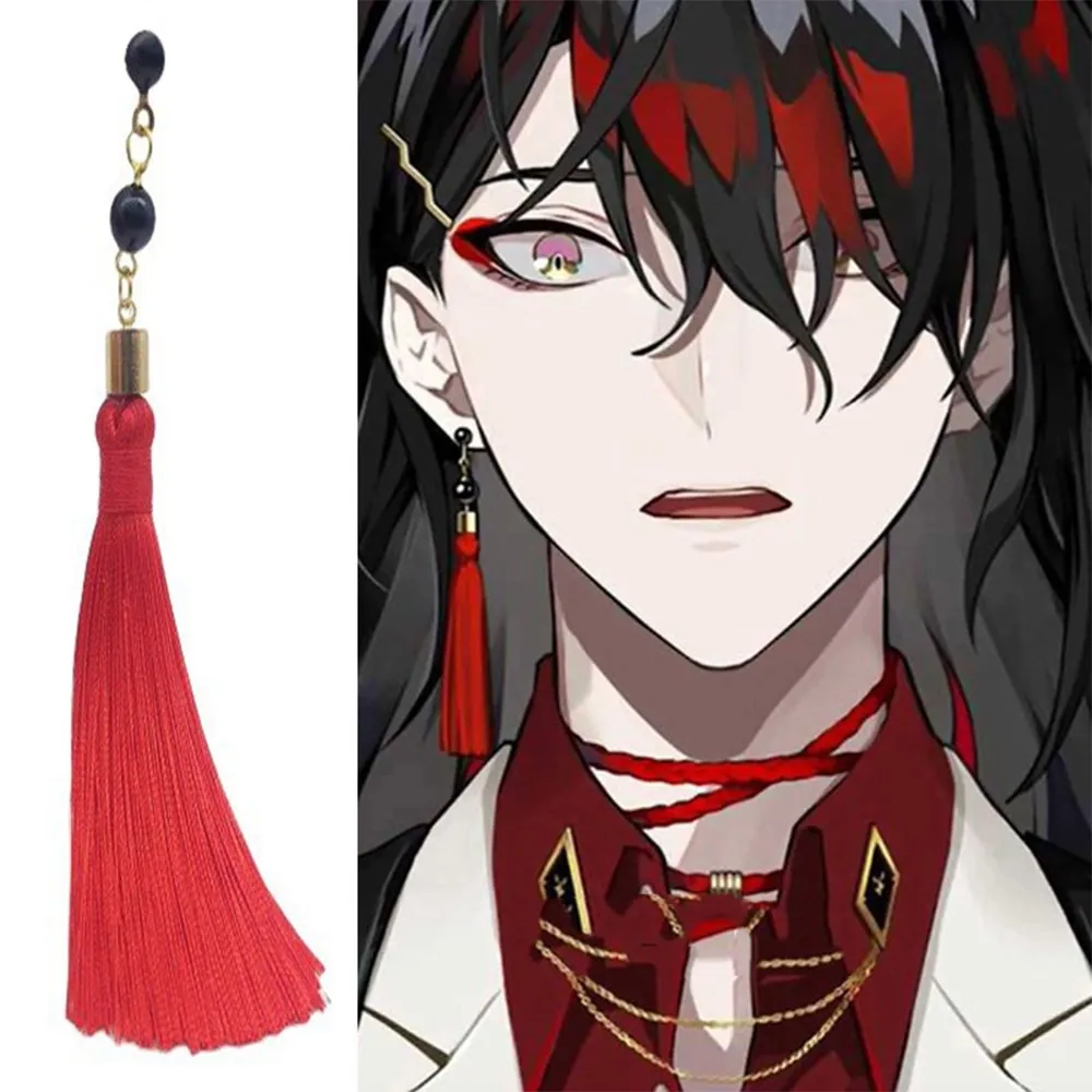 

Anime VTuber Vox Akuma Earrings Cosplay Luxiem Ear Stud Costume Accessories
