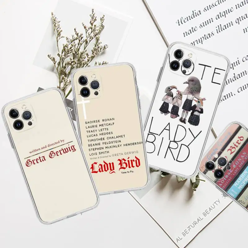 

YNDFCNB Lady Bird Phone Case for iPhone 11 12 13 Mini Pro Max 8 7 6 6S Plus X 5 SE 2020 XR XS Case shell