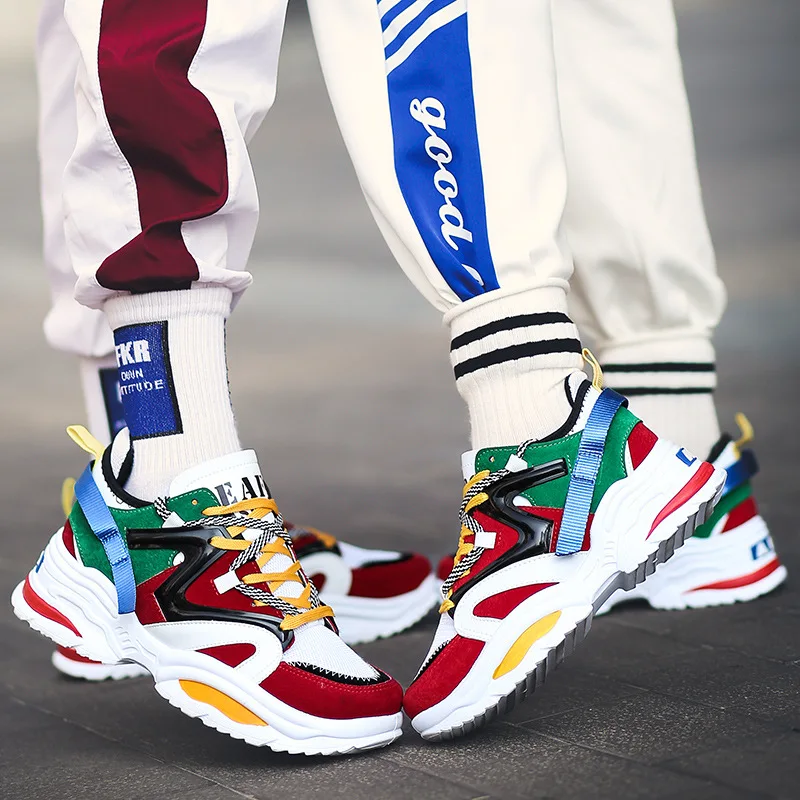 New Stylish Woman Triathlon Running Shoe Increasing CM INS High Heel Big Size Women Sneakers Ladies Fashion Casual Training Shoe