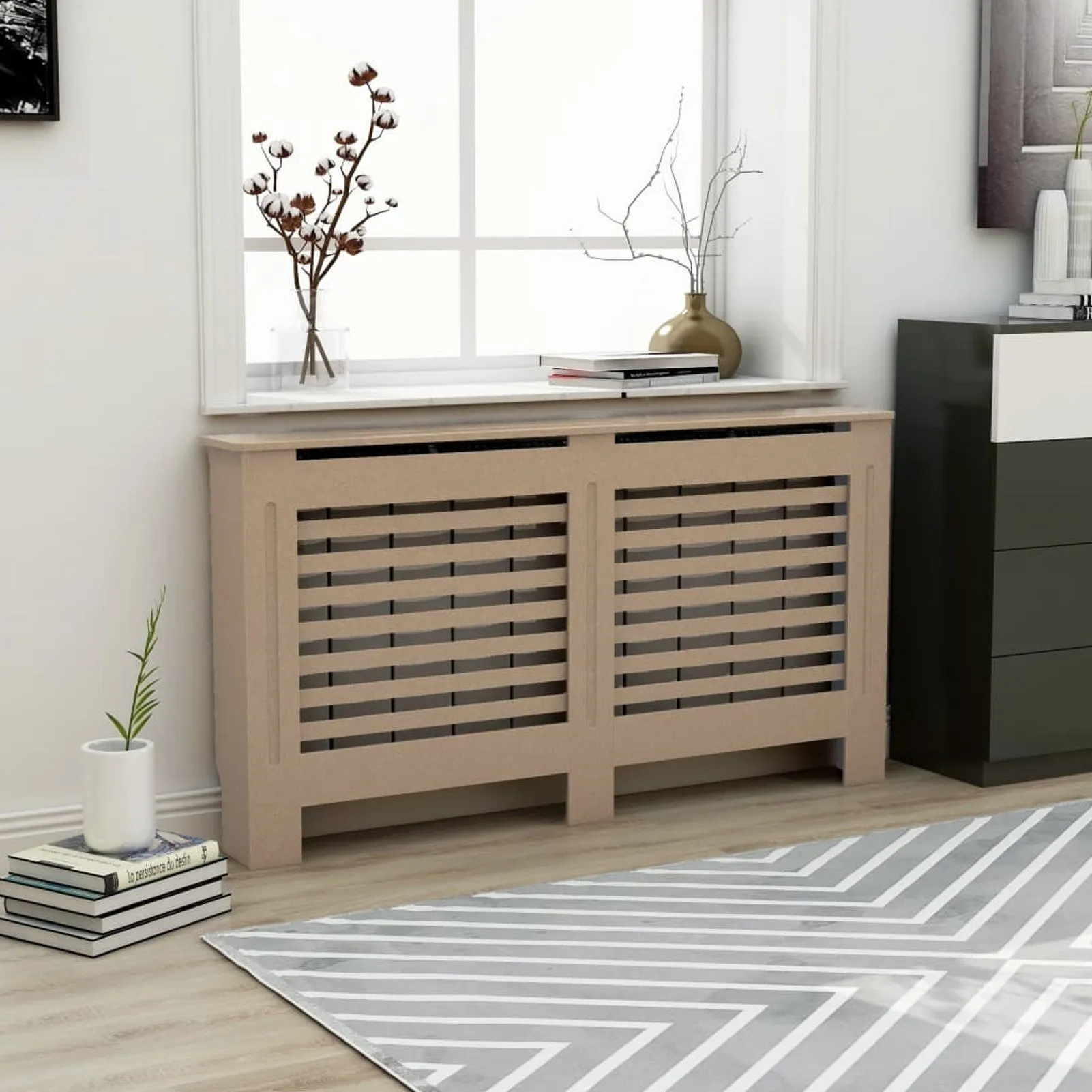 

Radiator Cover 59.8"x17.5"x31.9" MDF