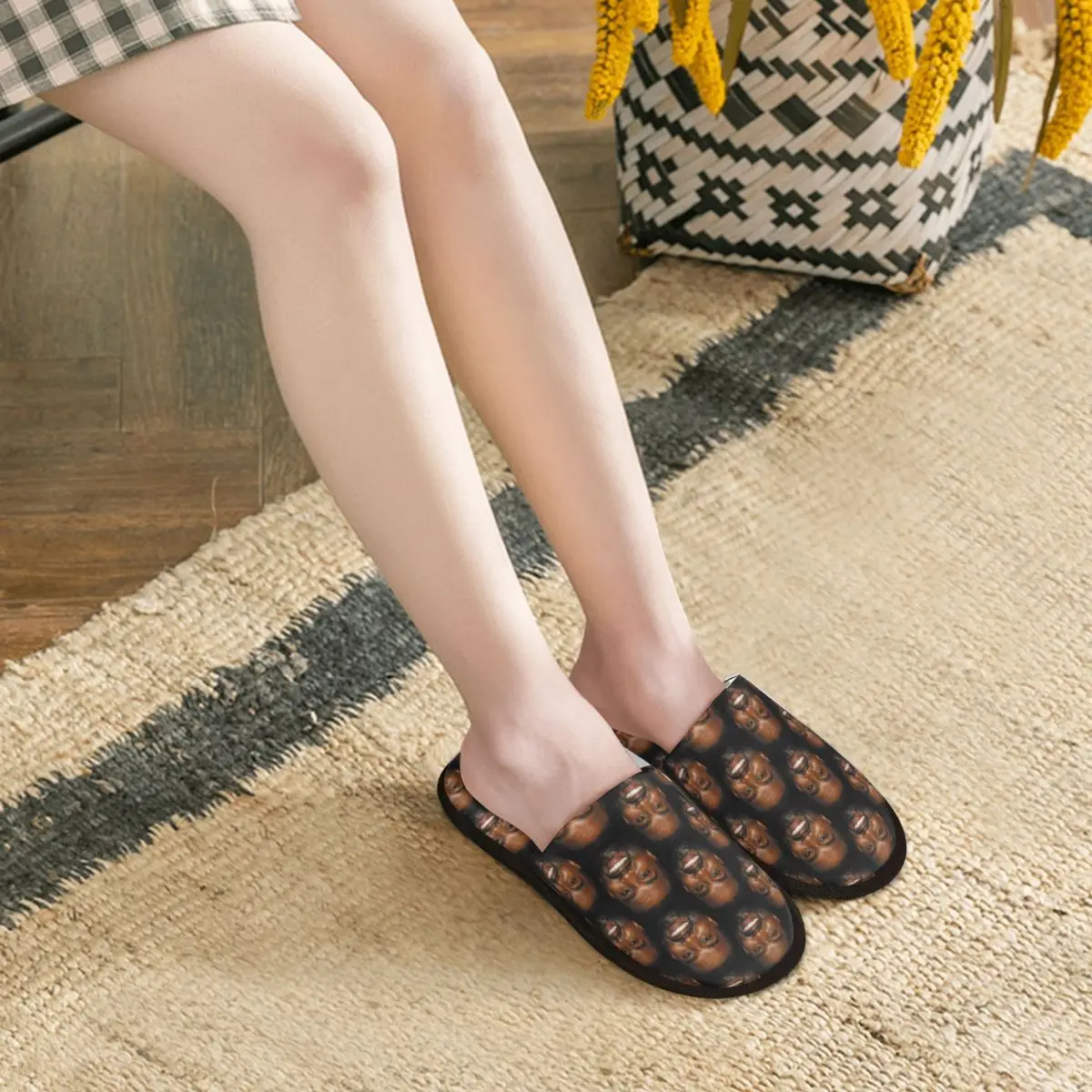 Женские забавные домашние тапочки Kanye West Meme с индивидуальным принтом уютные