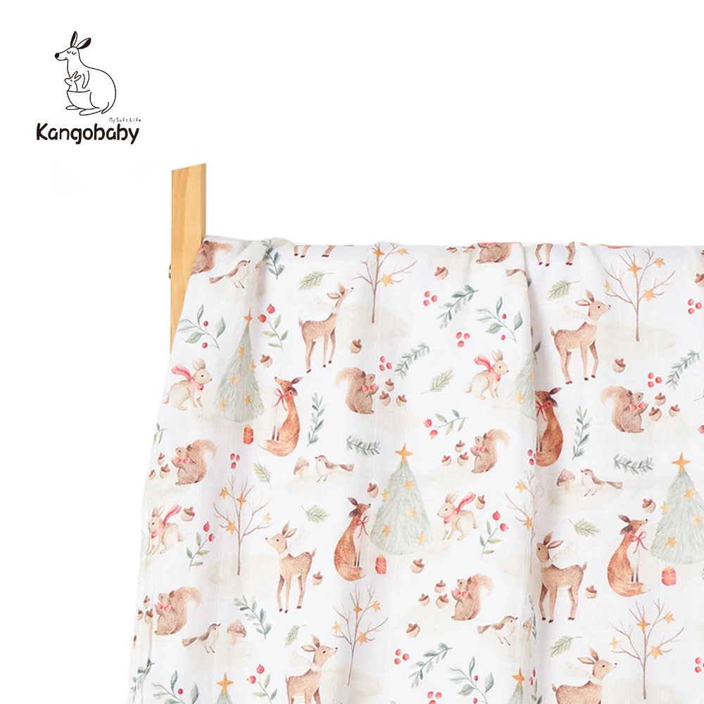 

Муслиновое Пеленальное Одеяло Kangobaby # My Soft Life # с цифровым принтом, популярный дизайн, высшее качество, для новорожденных